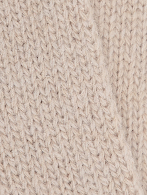 Однотонный шарф из шерсти и кашемира IL Trenino - Деталь