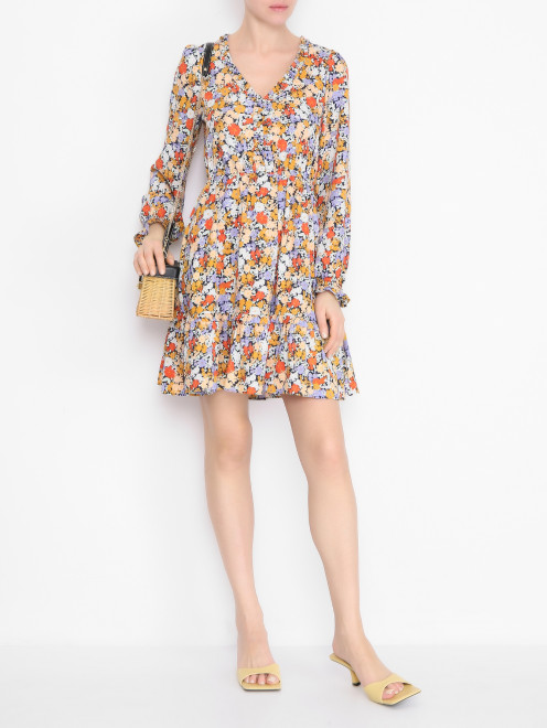 Платье-мини с цветочным узором Max&Co - МодельОбщийВид