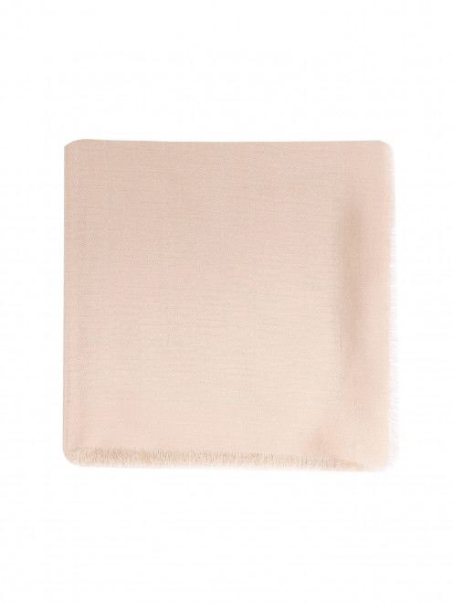 Платок из шерсти и шелка с монограммой Moschino - Общий вид