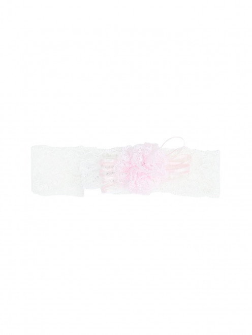 Кружевная повязка для волос с бантом Aletta - Общий вид