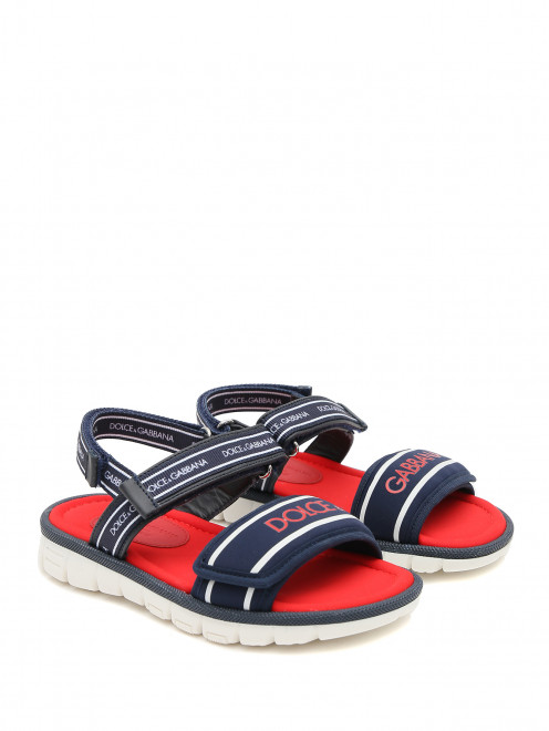Текстильные сандалии на рефленой подошве Dolce & Gabbana - Общий вид