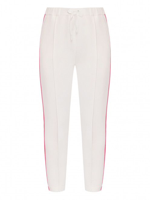 Трикотажные брюки на резинке с карманами Marina Rinaldi - Общий вид