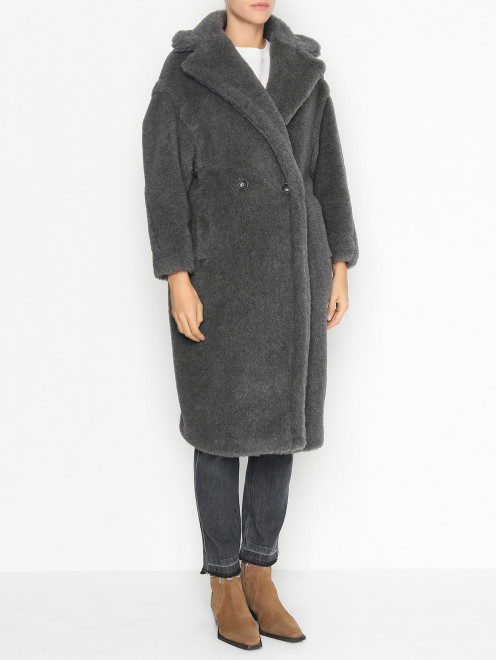 Пальто из шерсти, альпаки и шелка Max Mara - МодельВерхНиз