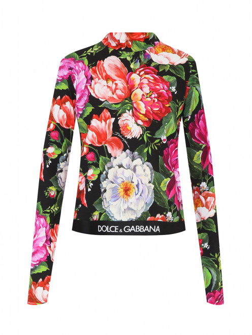 Водолазка с цветочным узором Dolce & Gabbana - Общий вид
