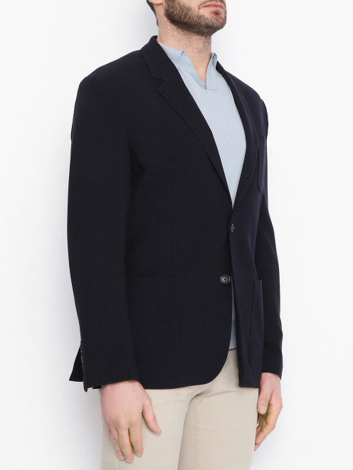 Пиджак из шерсти с накладными карманами Paul Smith - МодельВерхНиз