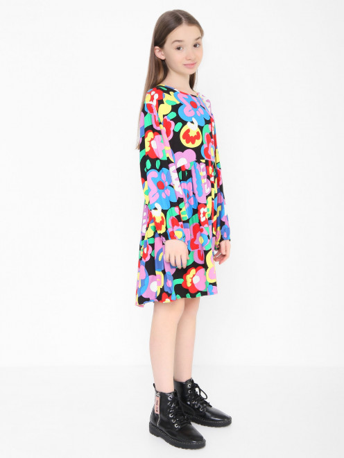 Платье из вискозы свободного кроя Stella McCartney kids - МодельВерхНиз