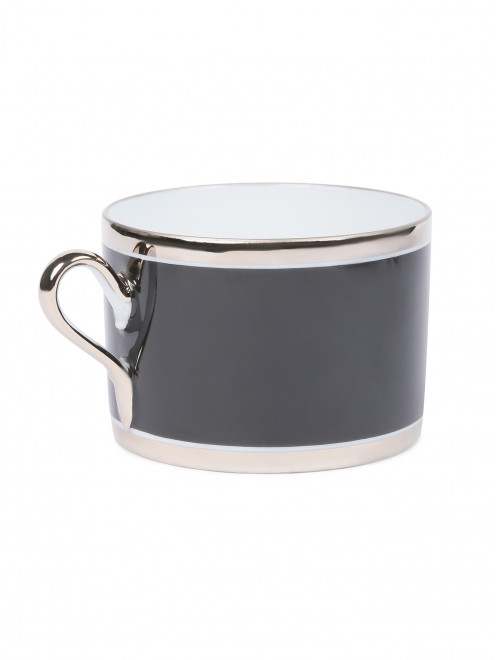 Чайная чашка из фарфора с серебряной каймой 220 мл Ginori 1735 - Обтравка1