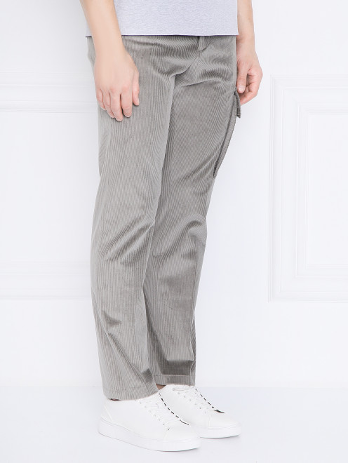 Вельветовые брюки из хлопка с накладным карманом Paul Smith - МодельВерхНиз