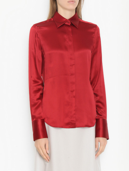 Однотонная блузка из шелка Barbara Bui - МодельВерхНиз