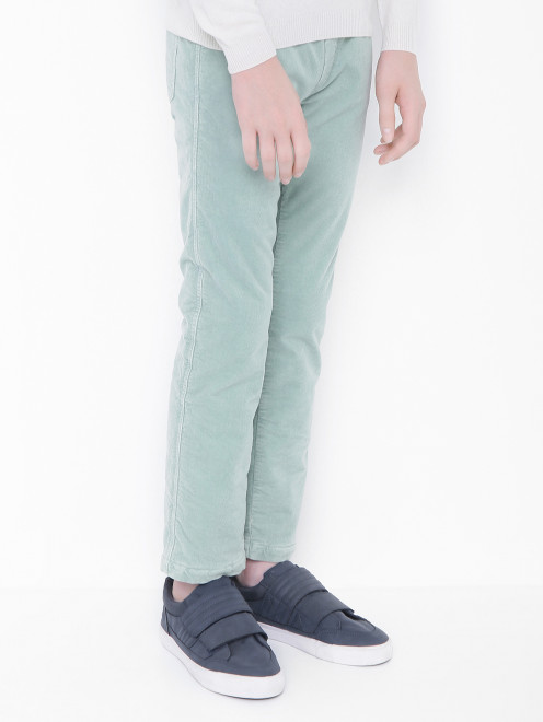 Вельветовые брюки на резинке Il Gufo - МодельВерхНиз