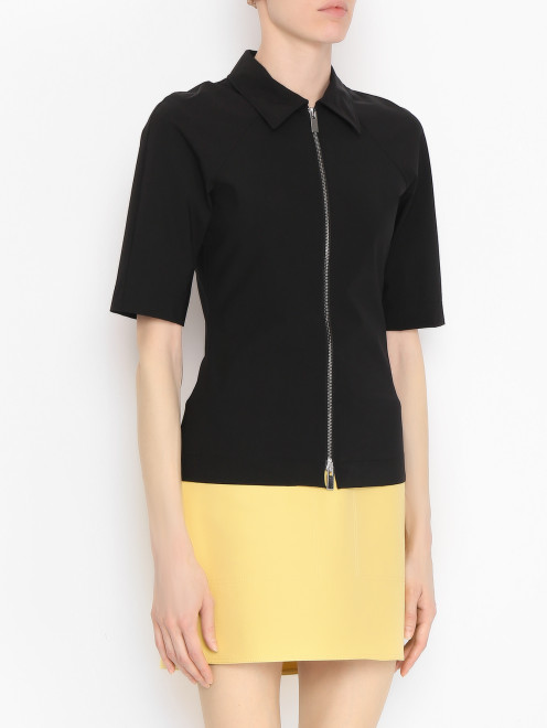 Блуза на молнии с коротким рукавом Nina Ricci - МодельВерхНиз