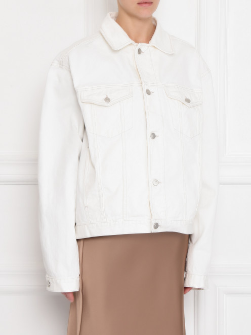 Джинсовая куртка с карманами Maison Margiela - МодельВерхНиз