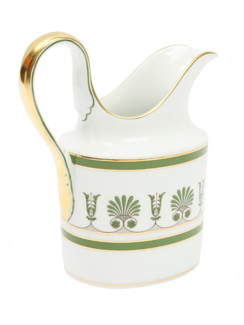 Молочник с орнаментом и золотой окантовкой Ginori 1735 - Обтравка1