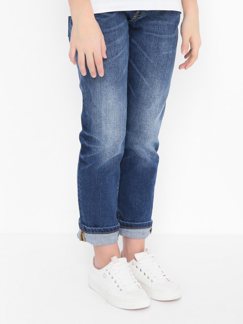 Прямые джинсы с карманами Dsquared2 - МодельВерхНиз