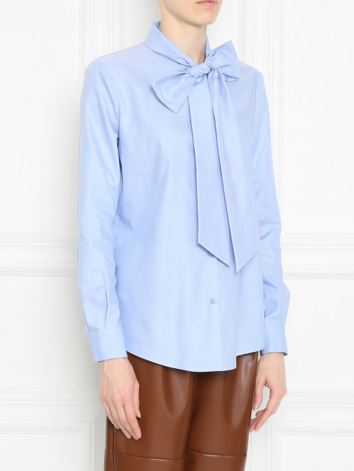 Блуза из хлопка с бантом Moschino Boutique - МодельВерхНиз