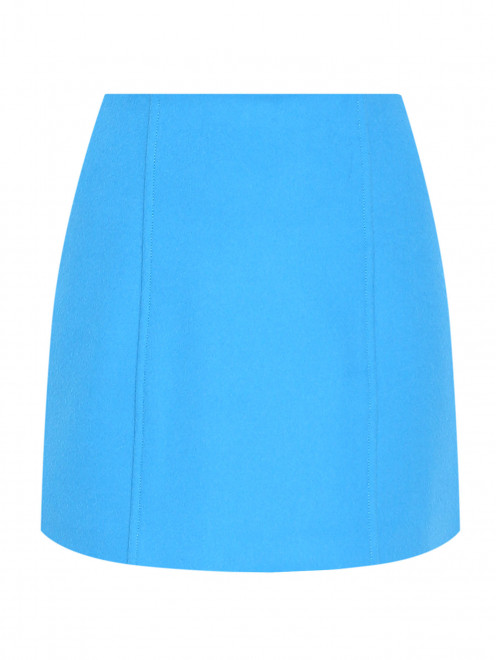 Однотонная юбка-мини из шерсти Max&Co - Общий вид
