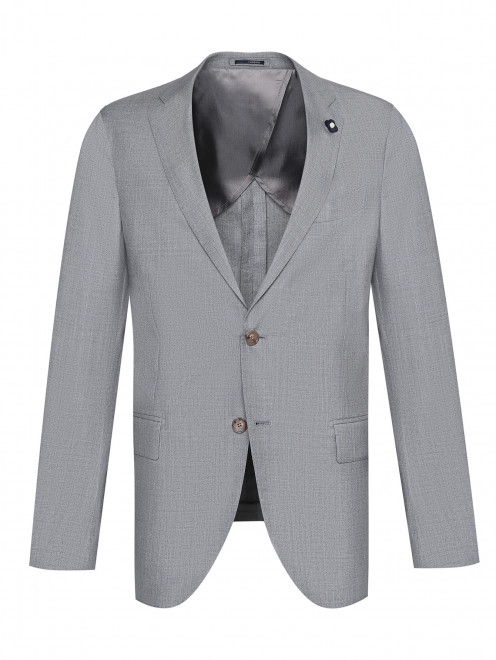 Однобортный пиджак из шерсти LARDINI - Общий вид