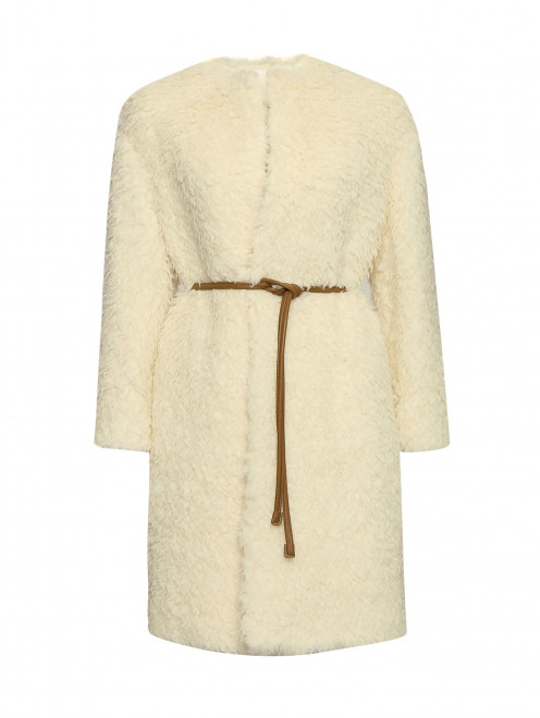 Пальто из альпаки с карманами Max Mara - Общий вид