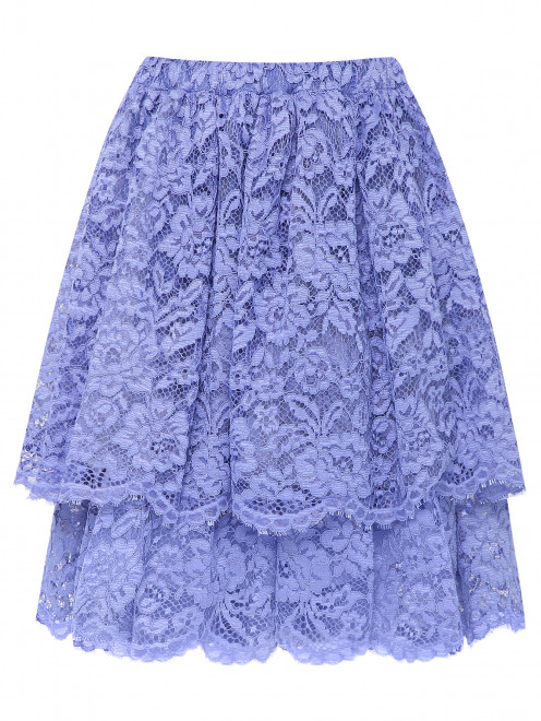 Двухъярусная юбка из кружева Ermanno Scervino Junior - Общий вид