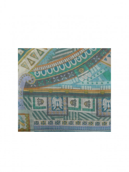 Платок из кашемира и шелка с узором Salvatore Ferragamo - Общий вид