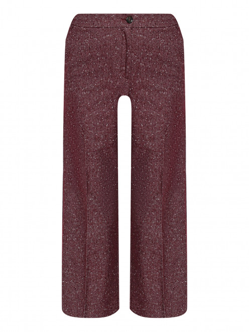 Укороченные брюки из смешанной шерсти с узором Max&Co - Общий вид