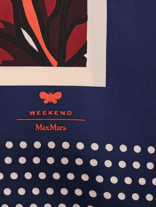 Платок из шелка с узором Weekend Max Mara - Деталь