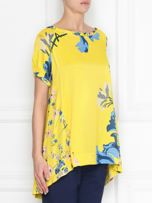 Блуза с цветочным принтом свободного кроя Antonio Marras - МодельВерхНиз