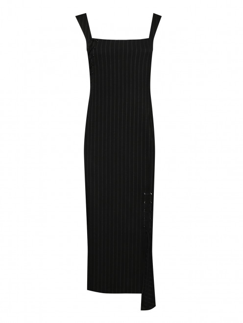 Платье-миди из шерсти в полоску Sportmax - Общий вид