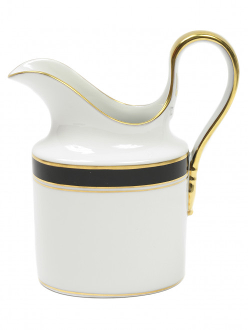 Молочник с широкой черной окантовкой и золотой каймой Ginori 1735 - Общий вид
