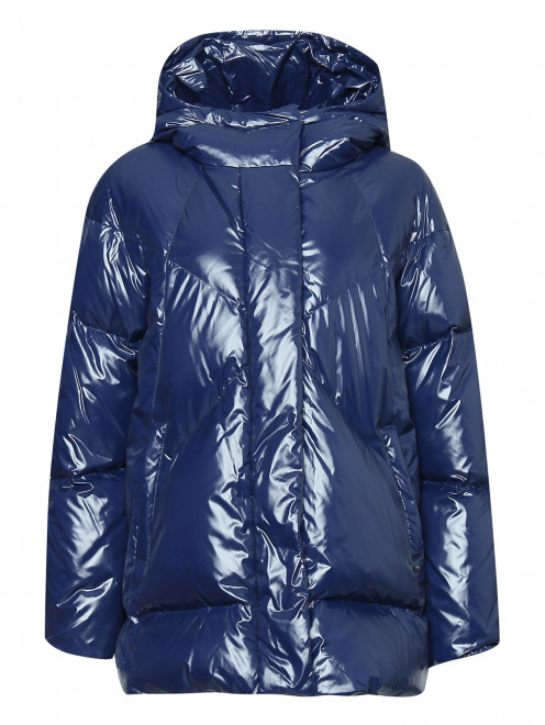 Стеганая куртка на молнии с капюшоном Marina Rinaldi - Общий вид