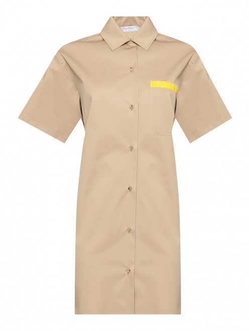 Платье-рубашка из хлопка на пуговицах Max Mara - Общий вид