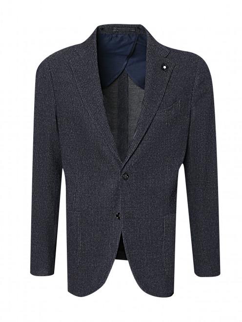 Пиджак из шерсти с накладными карманами LARDINI - Общий вид