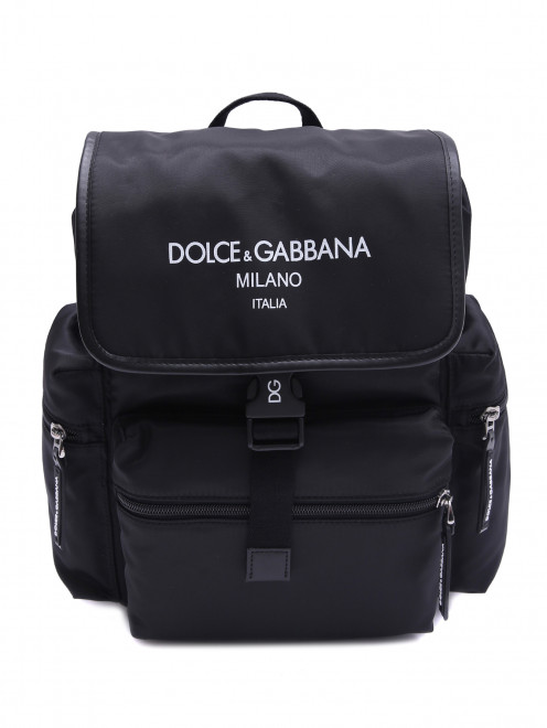 Рюкзак с контрастным логотипом Dolce & Gabbana - Общий вид