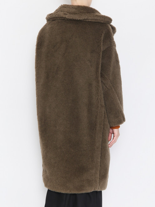 Пальто из шерсти свободного кроя с карманами Max Mara - МодельВерхНиз1