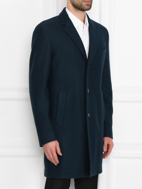 Пальто из шерсти и вискозы с карманами Boss - МодельВерхНиз