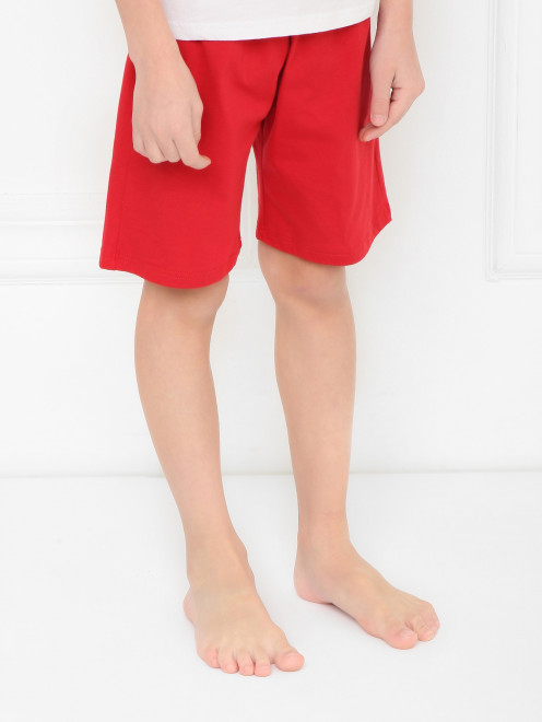 Хлопковая пижама с принтом Story Loris - МодельВерхНиз