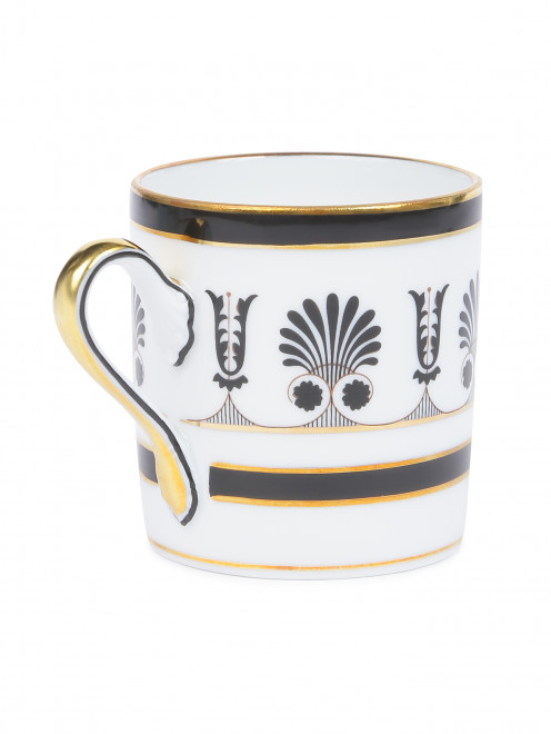 Чашка для кофе из фарфора с орнаментом Ginori 1735 - Обтравка1