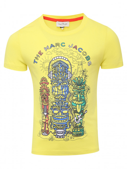 Трикотажная футболка с принтом Little Marc Jacobs - Общий вид